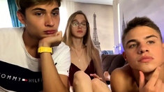 Very Hot Amateur Brunette Teen Bondage on Webcam