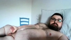 Big cock jerked off by gay on webcam