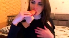 sexy webcam face fuck deepthroat cute girl