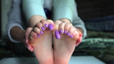 Toetallydevine Controlled By Hands & Feet Purple