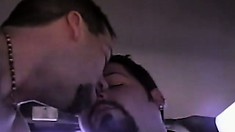Two hairy gay friends share hot kisses and exchange oral pleasures