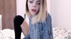 Horniest Amateur Blonde Swedish 19yo Teen chat sex on Webcam