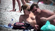 Voyeur video of hot naked girls at the beach