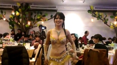 sexy asian Belly Dancer shake her slut boobs